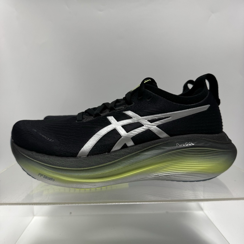 Asics GEL-Nimbus 27 Luxe Black Running Shoes Sneaker 1012B816 Women's Size 9